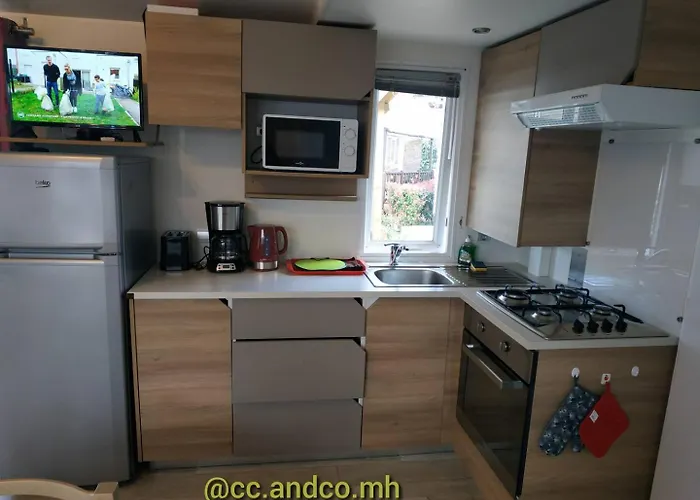 Super Mobile-home Hibiscus Climatise Confort Fun 4* ヴァンドル・プラージュ